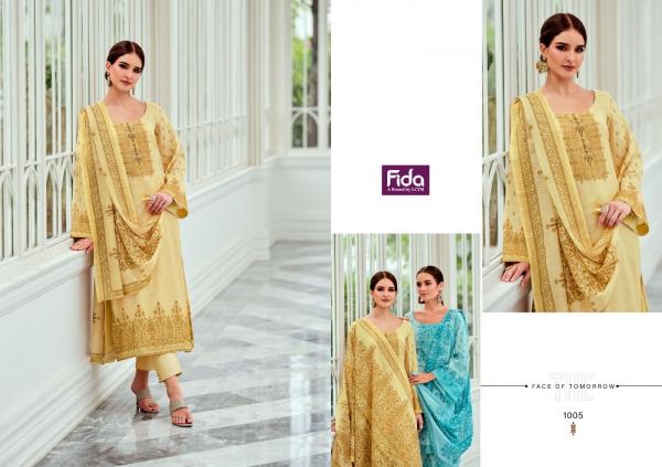 Fida Posheeda Cotton Designer Dress Material Collection